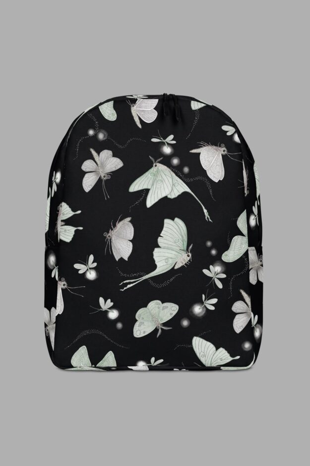 cosmic drifters moonflight print backpack front