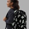 cosmic drifters moonflight print backpack model side