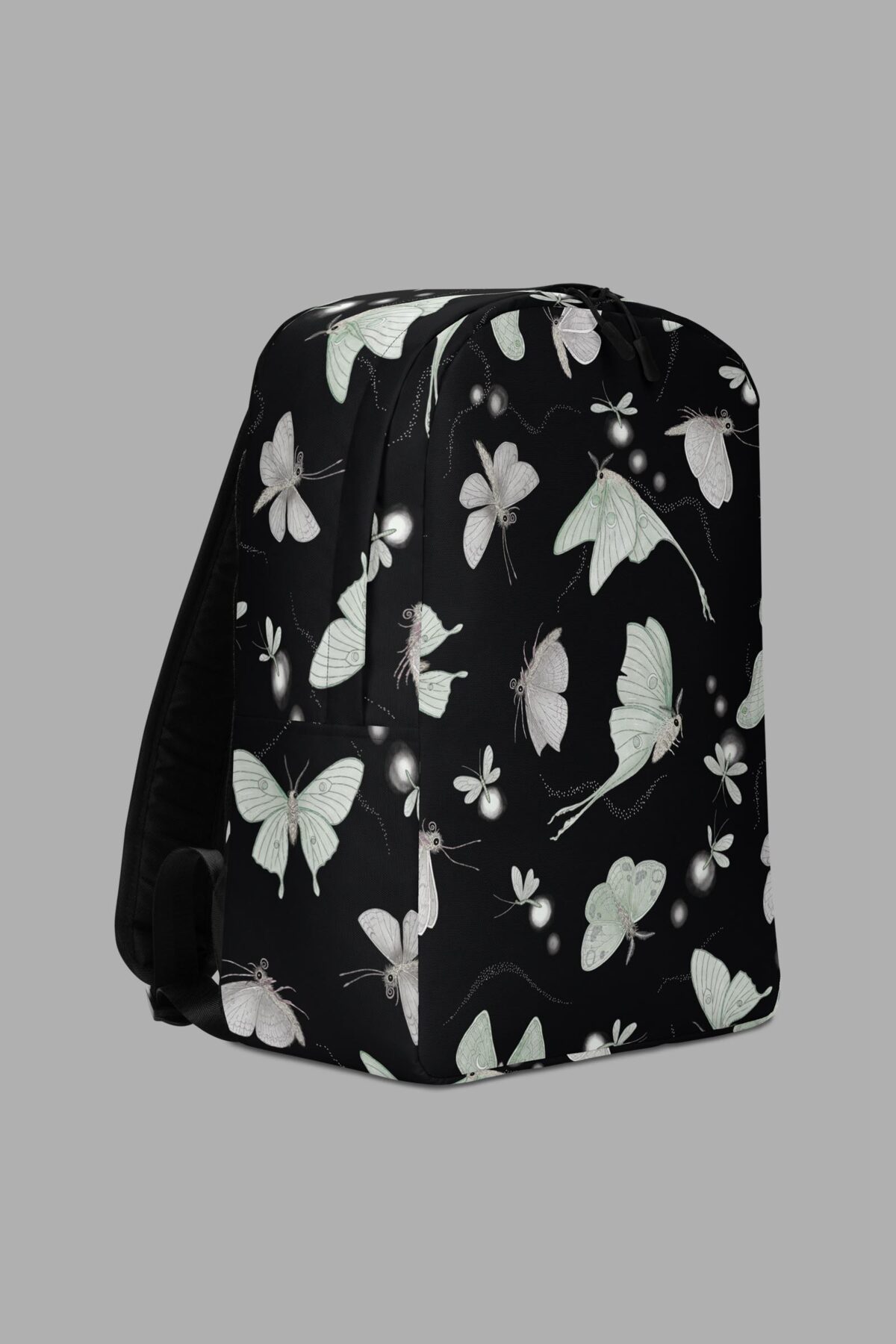 cosmic drifters moonflight print backpack side