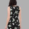 cosmic drifters moonflight print bodycon dress back