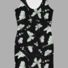 cosmic drifters moonflight print bodycon dress front 2