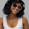 moonflight print reversible bucket hat