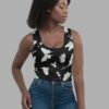 cosmic drifters moonflight print crop top front