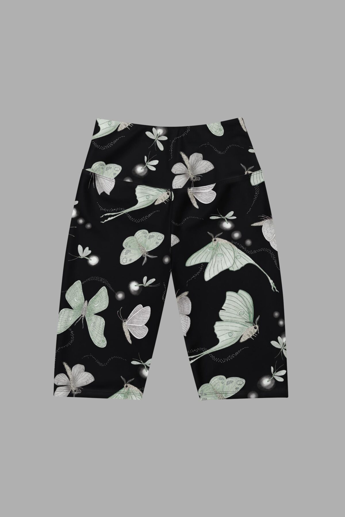 cosmic drifters moonflight print cycling shorts front2