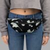 cosmic drifters moonflight print fanny pack 1