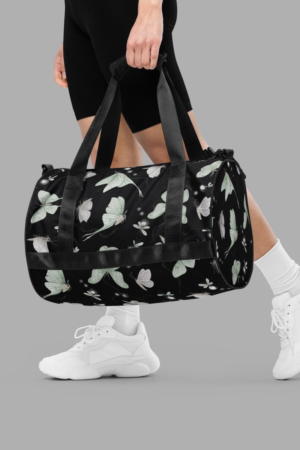 cosmic drifters moonflight print gym bag model