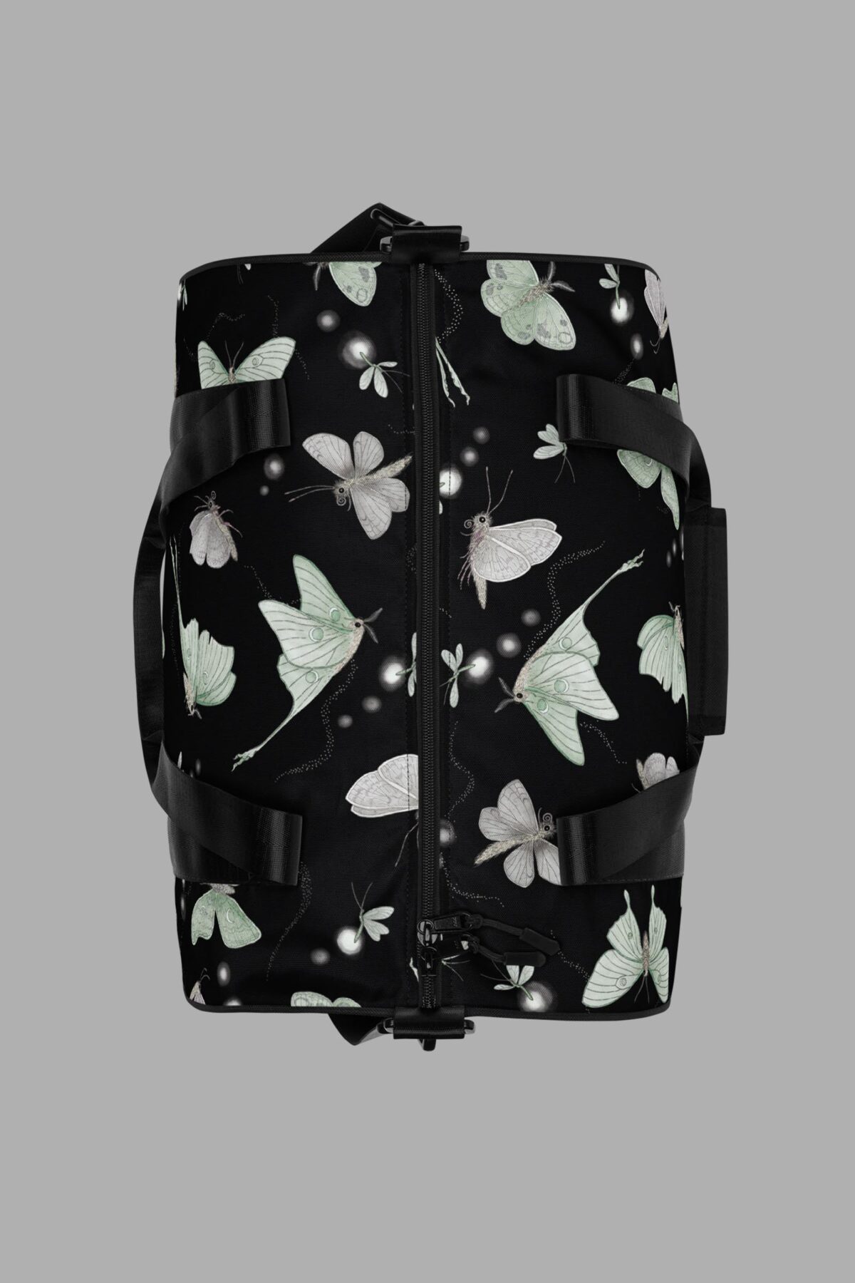 cosmic drifters moonflight print gym bag top