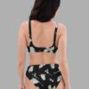 cosmic drifters moonflight print high waist bikini back