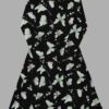 cosmic drifters moonflight print long sleeve midi dress front 2