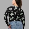 cosmic drifters moonflight print recycled long sleeve crop top back