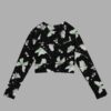 cosmic drifters moonflight print recycled long sleeve crop top back 2