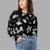 cosmic drifters moonflight print recycled long sleeve crop top front