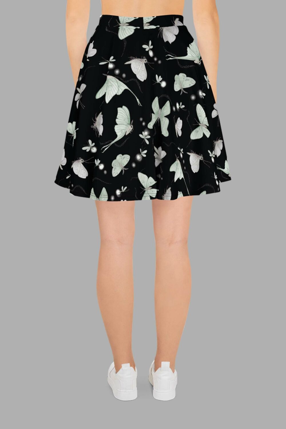 cosmic drifters moonflight print skater skirt side 2