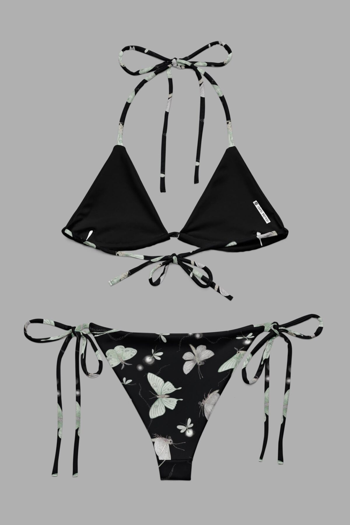 cosmic drifters moonflight print triangle bikini back2