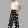 cosmic drifters moonflight print unisex wide leg pants side