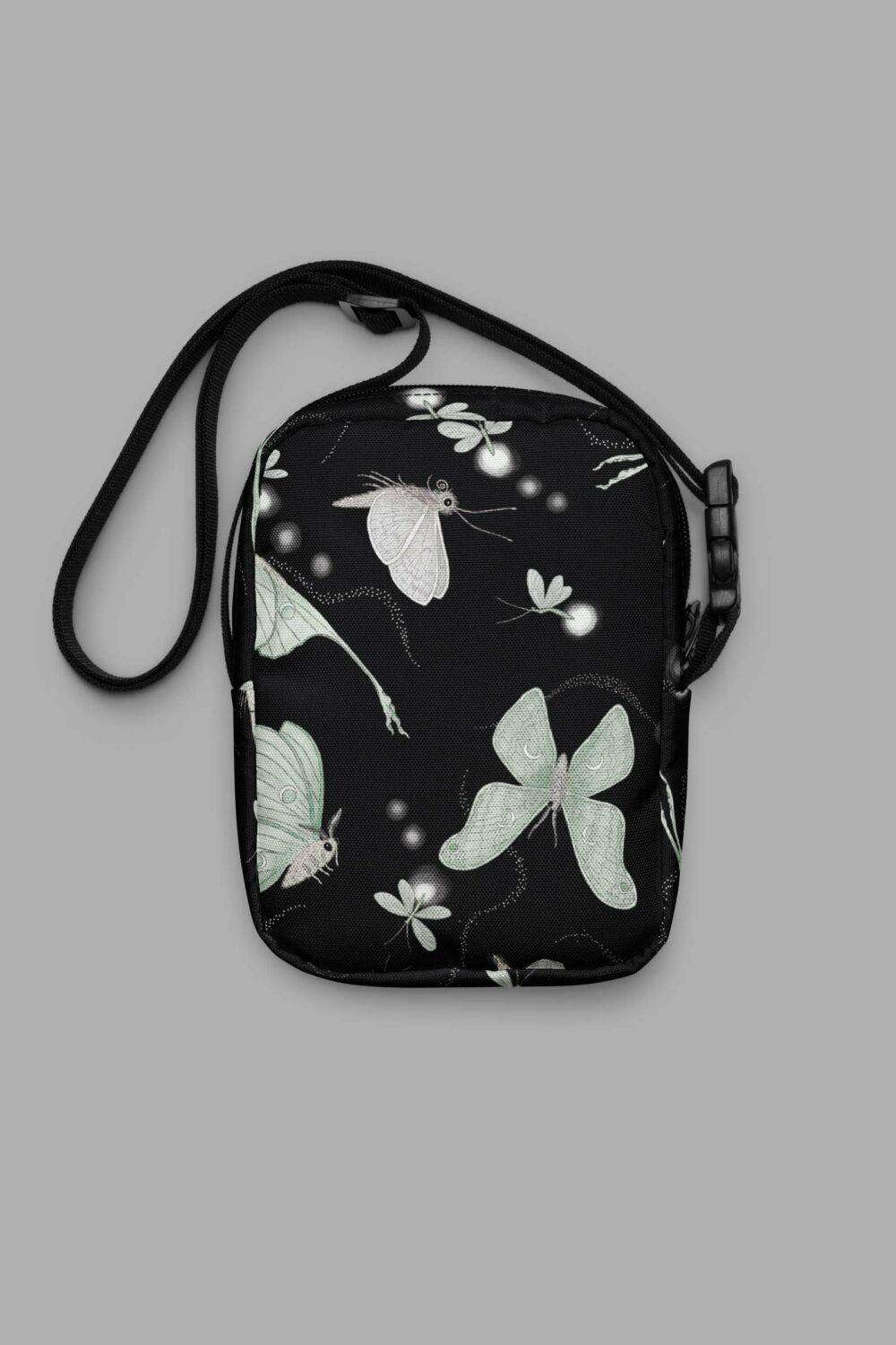 cosmic drifters moonflight print utility crossbody bag 3