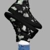 cosmic drifters moonflight print womens high top canvas shoes 1