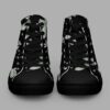 cosmic drifters moonflight print womens high top canvas shoes 3