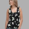 cosmic drifters moonflight print womens tank top front