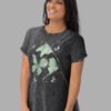 cosmic drifters moonflight unisex denim t shirt black front 2