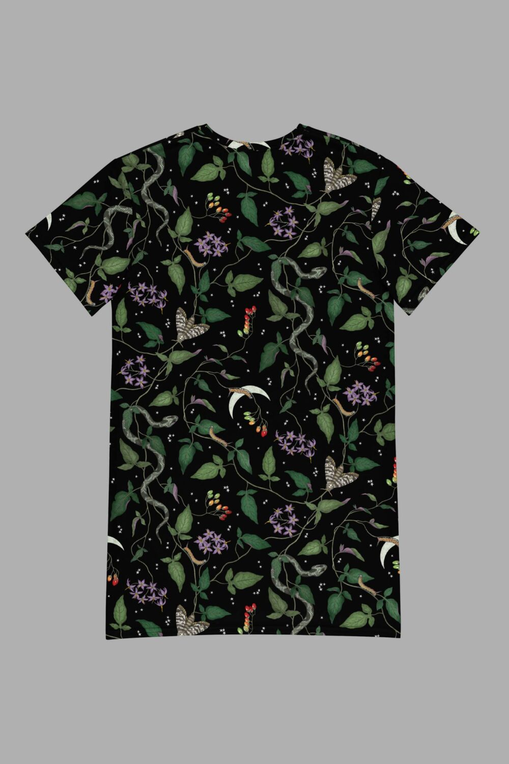 cosmic drifters nightshade print all over print t shirt dress back2