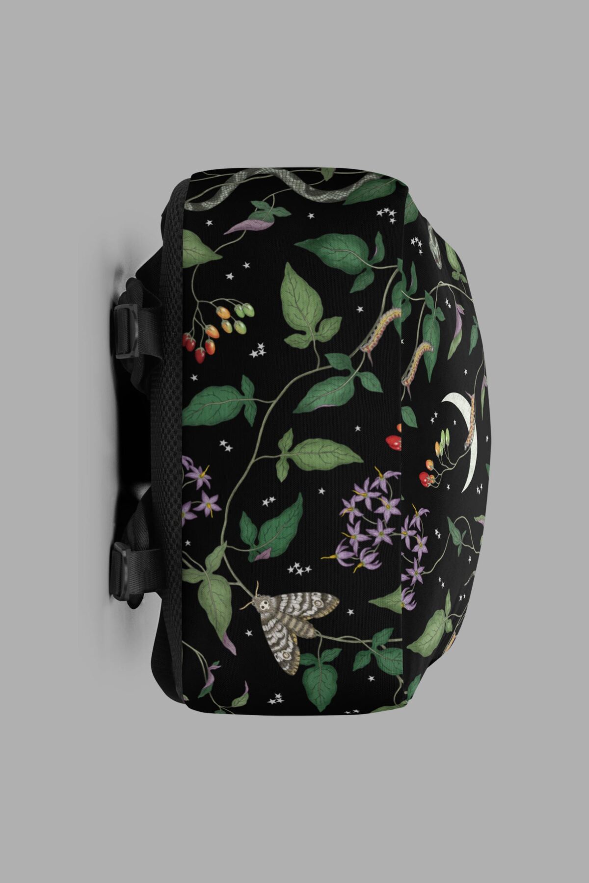 cosmic drifters nightshade print backpack bottom