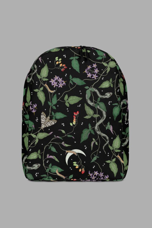 cosmic drifters nightshade print backpack front