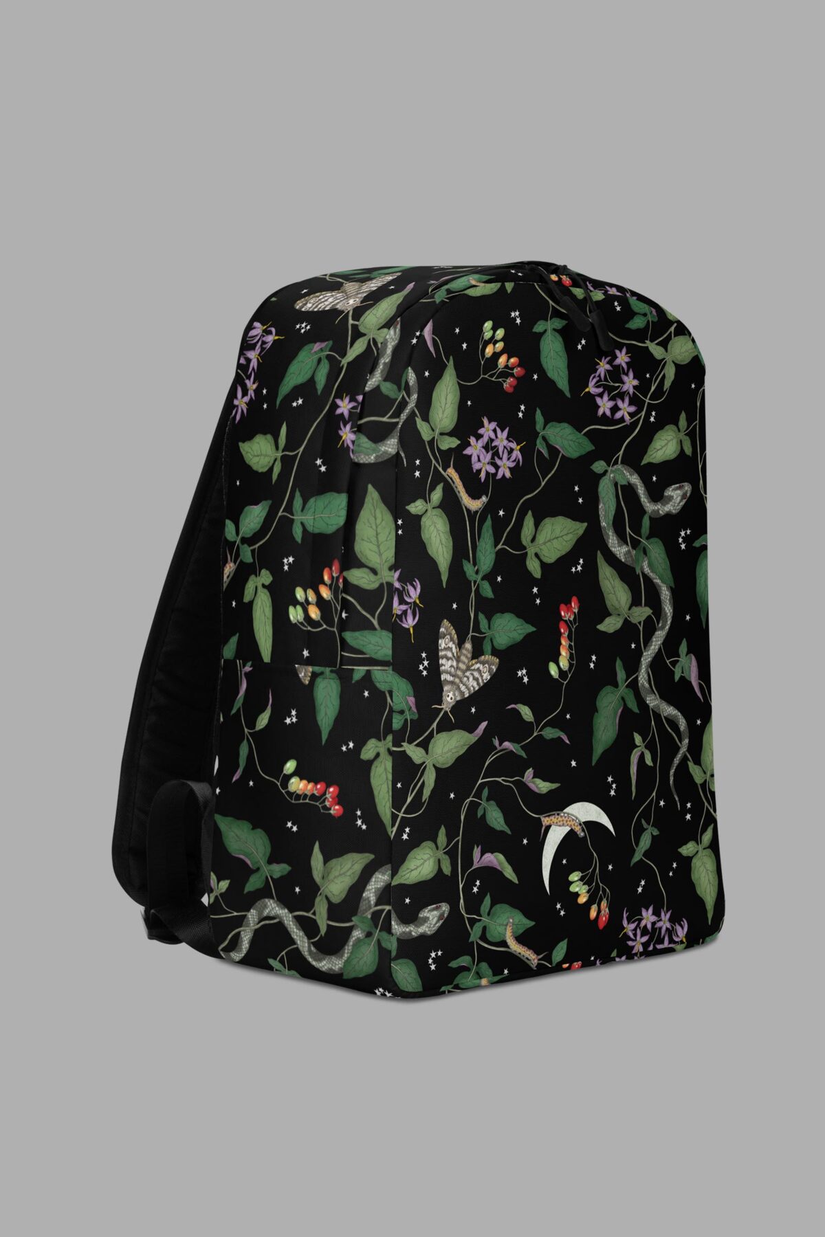 cosmic drifters nightshade print backpack side