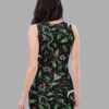 cosmic drifters nightshade print bodycon dress back