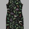 cosmic drifters nightshade print bodycon dress back2