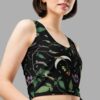 cosmic drifters nightshade print crop top side