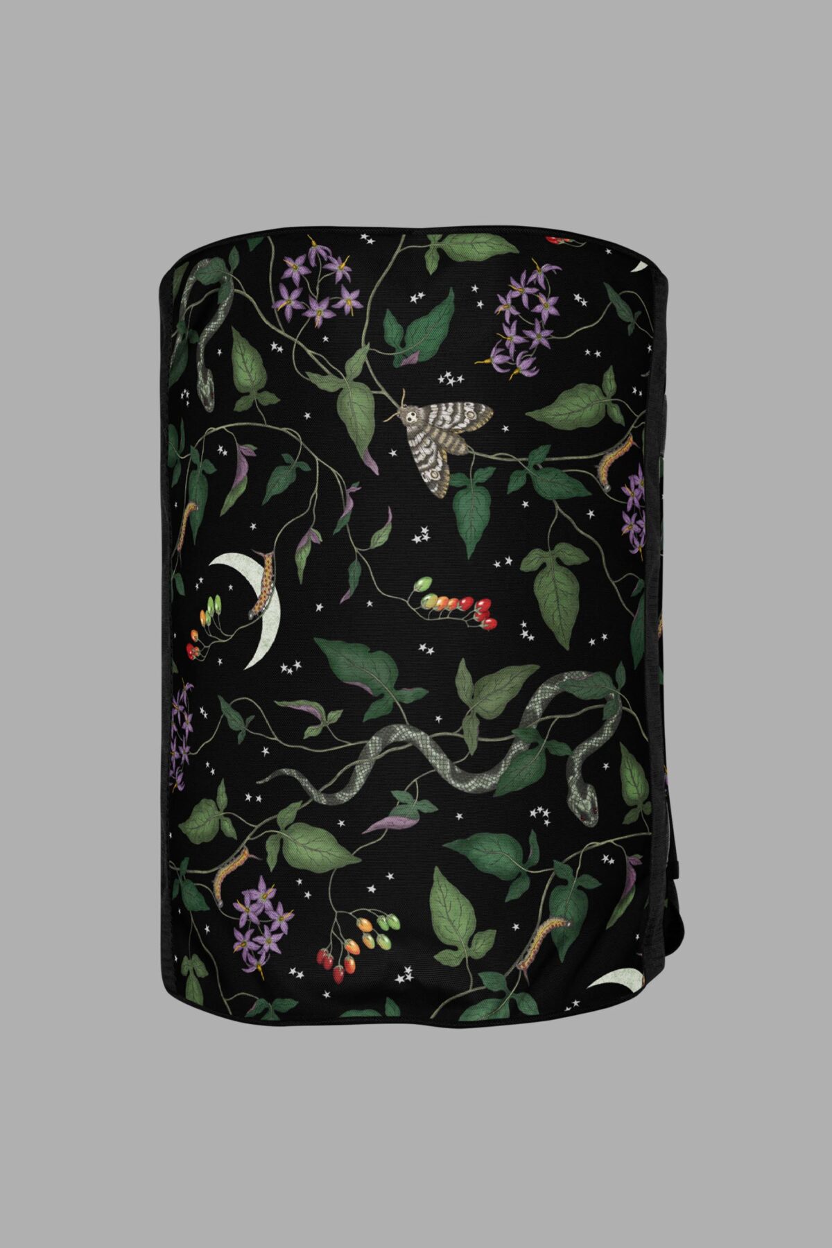 cosmic drifters nightshade print gym bag bottom