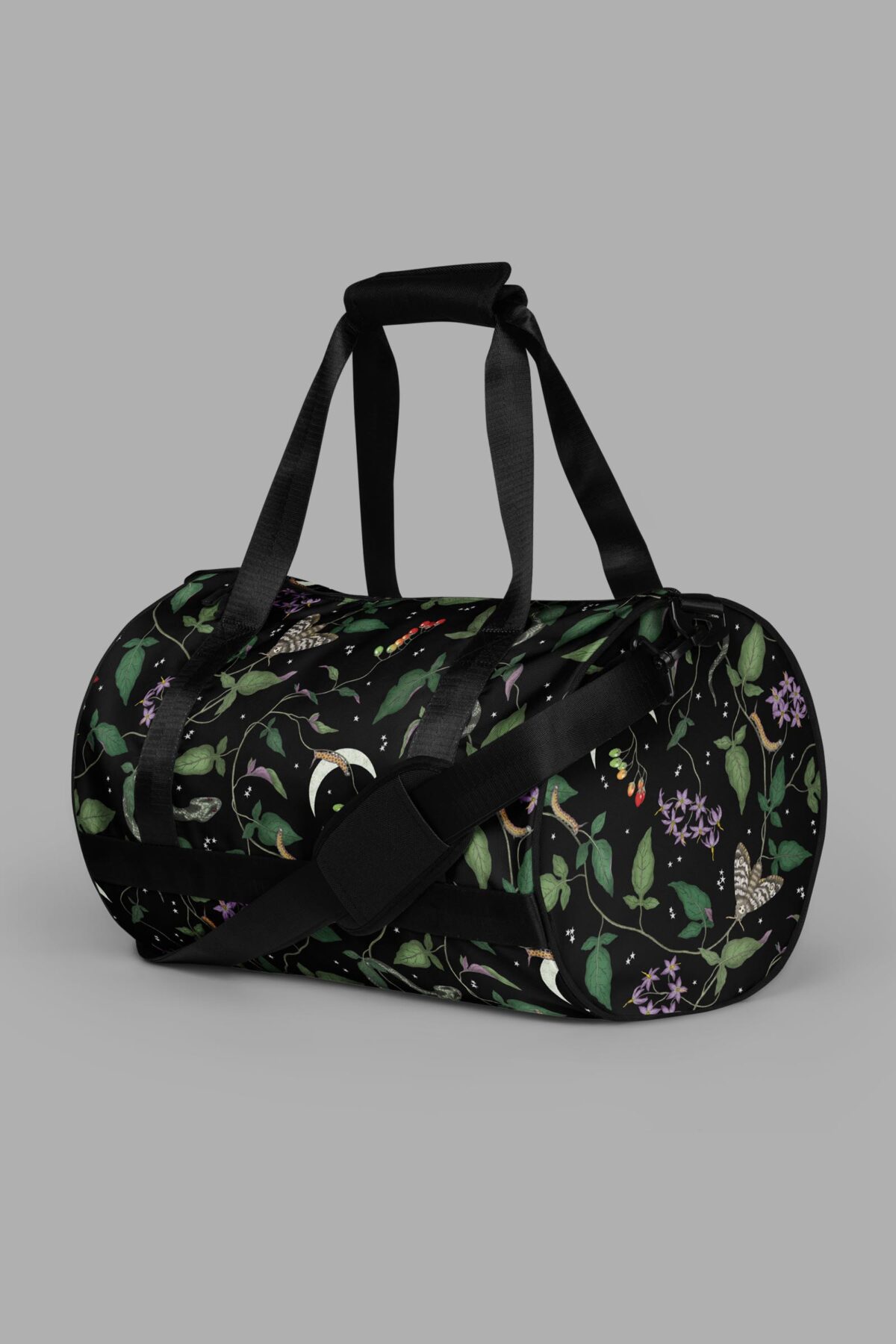 cosmic drifters nightshade print gym bag end