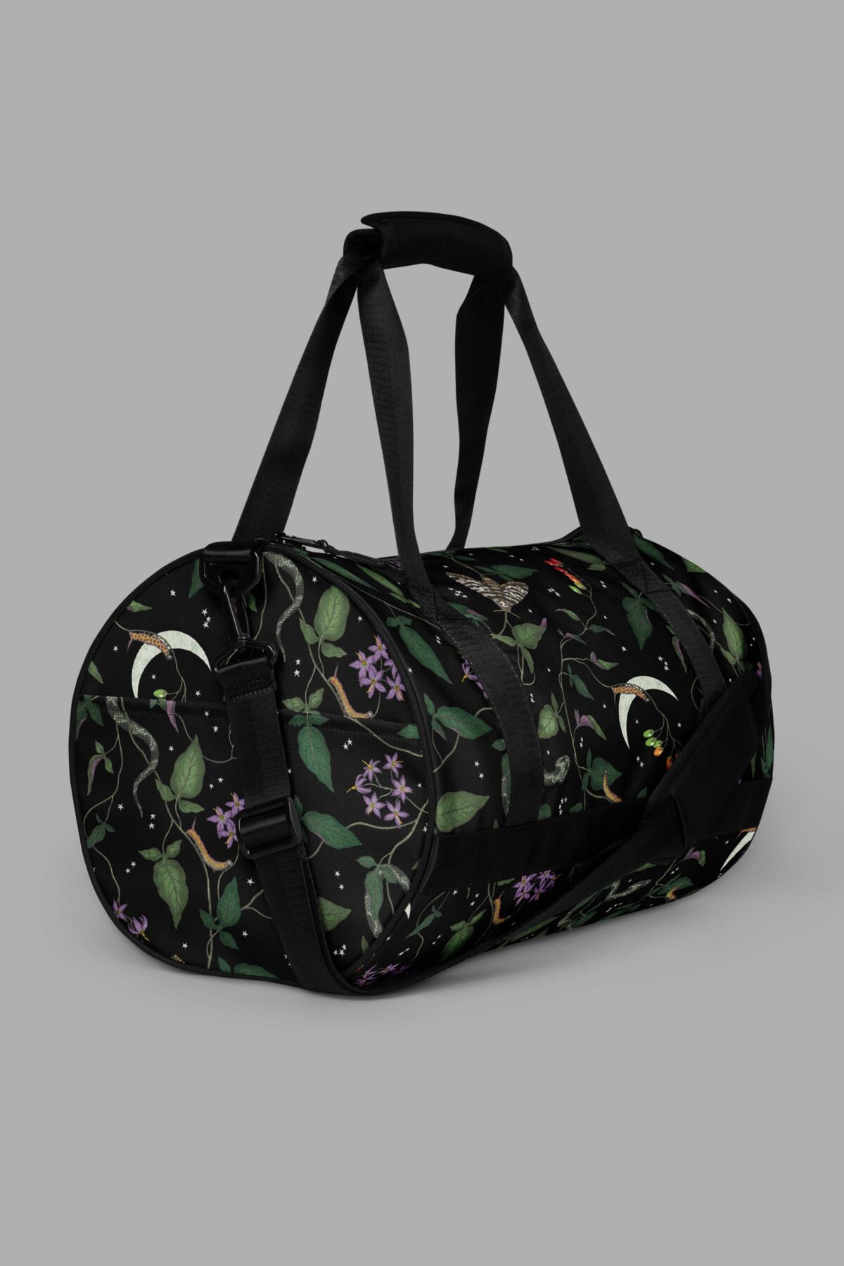 cosmic drifters nightshade print gym bag end2