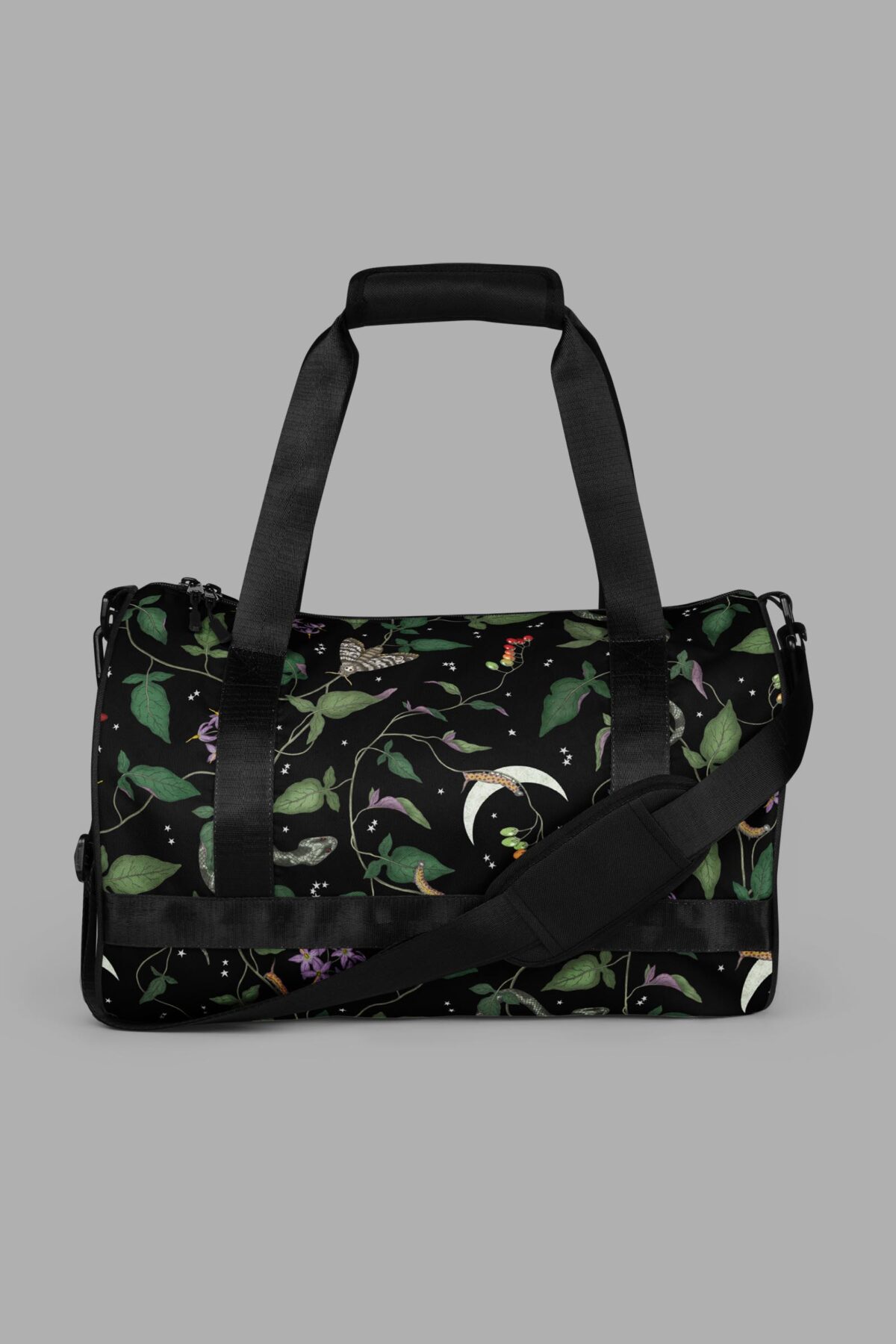 cosmic drifters nightshade print gym bag side2