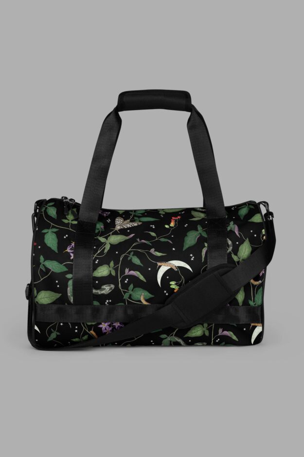 cosmic drifters nightshade print gym bag side2