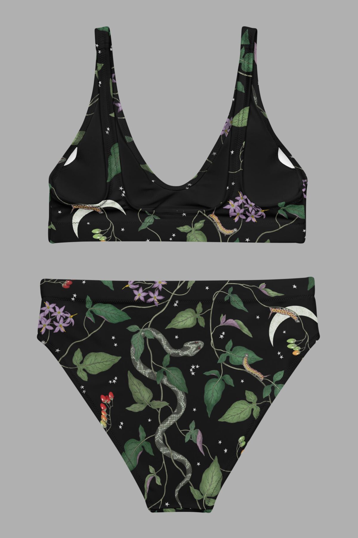 cosmic drifters nightshade print high waist bikini back2