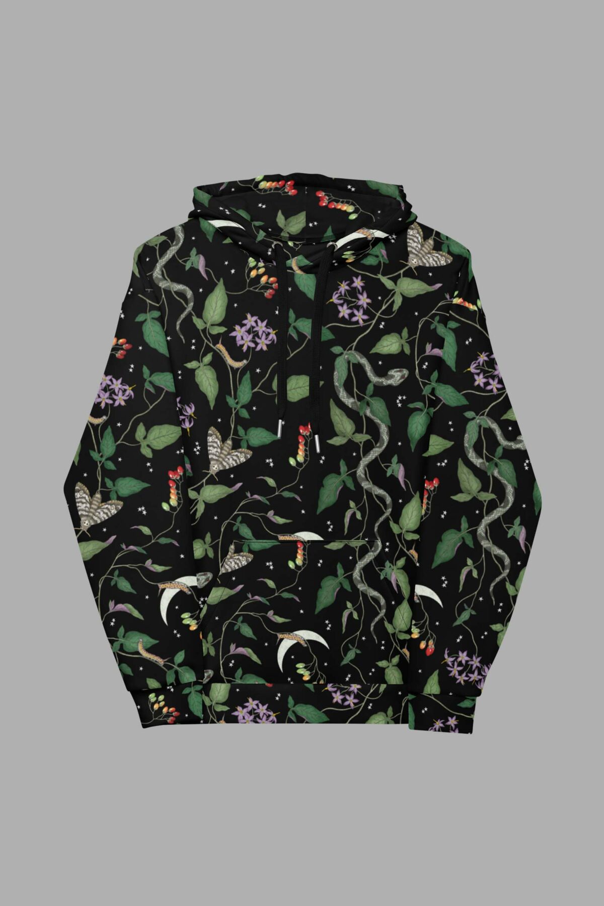 cosmic drifters nightshade print hoodie front2