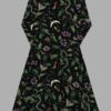 cosmic drifters nightshade print long sleeve midi dress back2