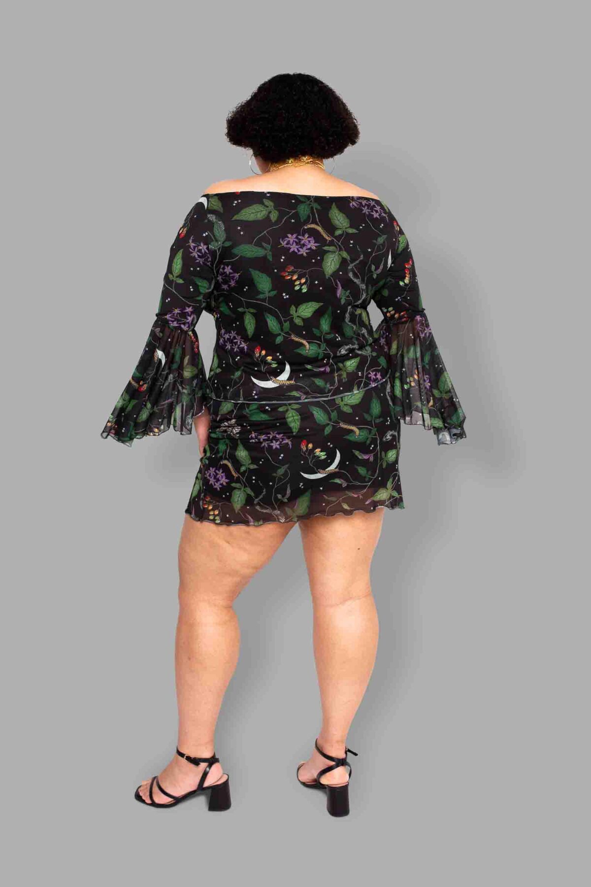 cosmic drifters nightshade print mesh top back