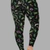 cosmic drifters nightshade print plus size leggings back