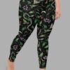 cosmic drifters nightshade print plus size leggings front