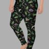 cosmic drifters nightshade print plus size leggings side