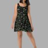 cosmic drifters nightshade print skater dress front