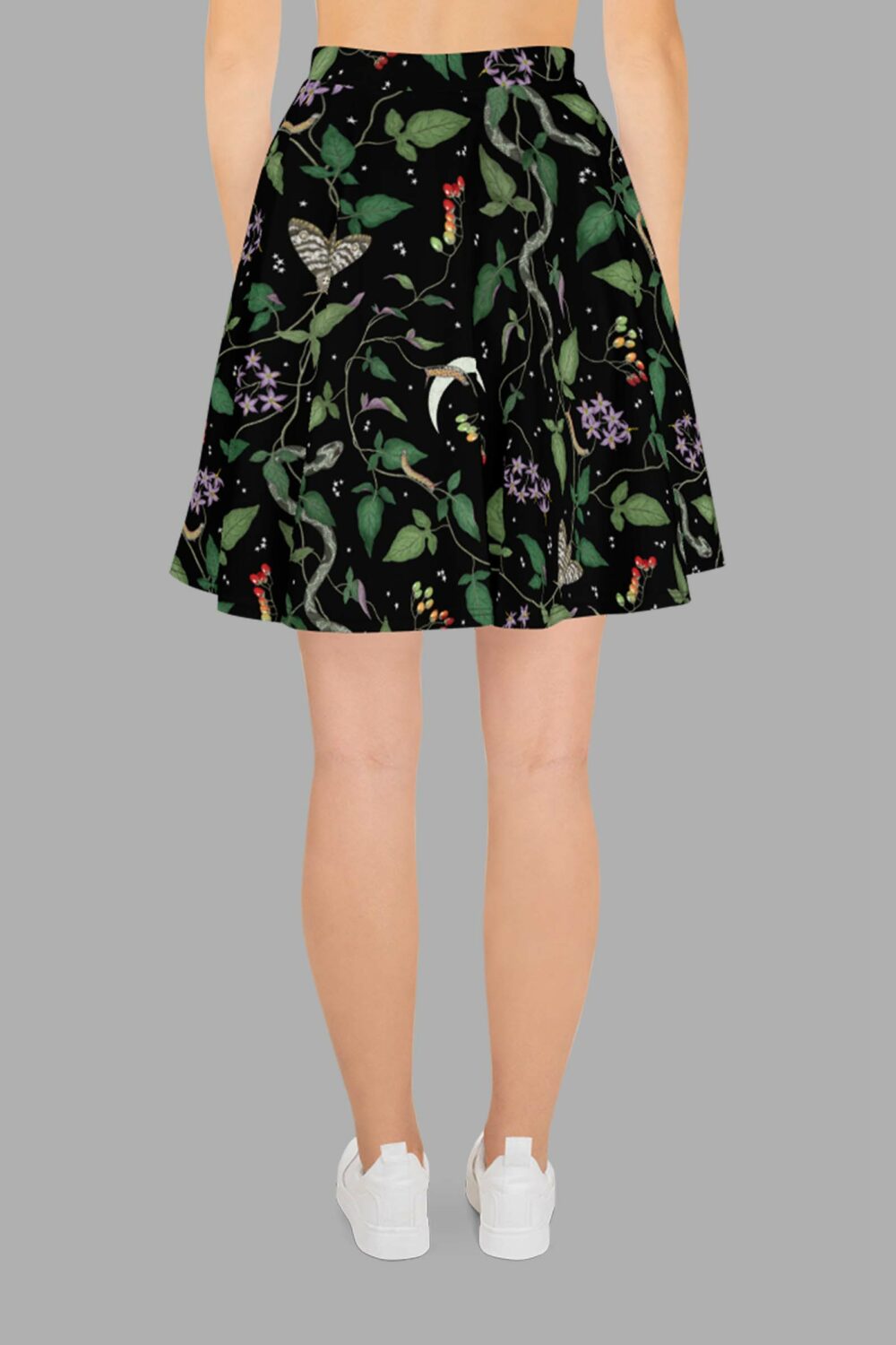 cosmic drifters nightshade print skater skirt back 2