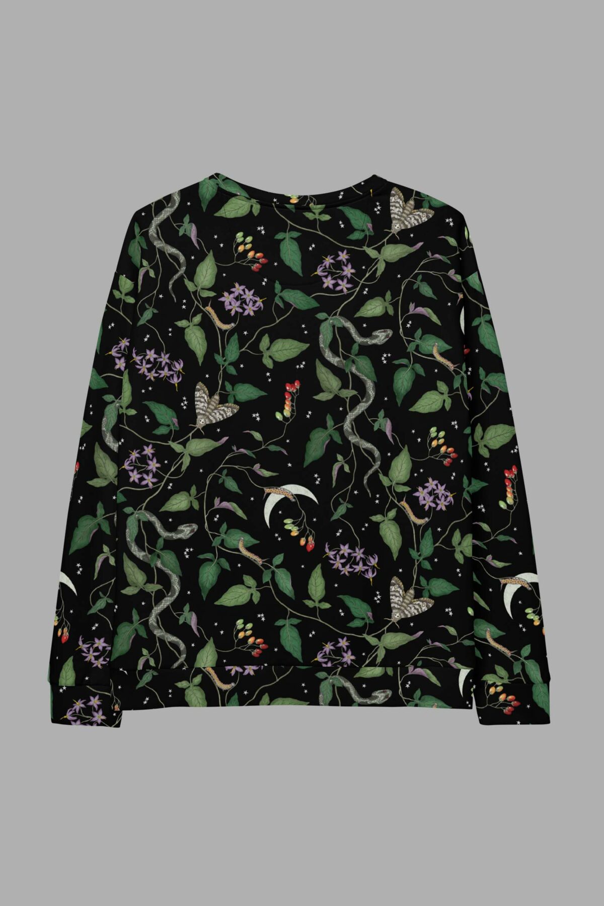 cosmic drifters nightshade print sweater back