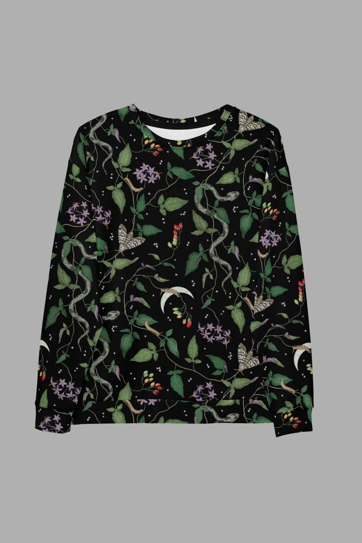 cosmic drifters nightshade print sweater front 2