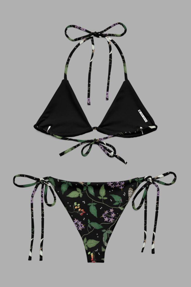 cosmic drifters nightshade print triangle bikini back2