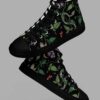 cosmic drifters nightshade print womens high top canvas shoes 3