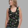 cosmic drifters nightshade print womens tank top front